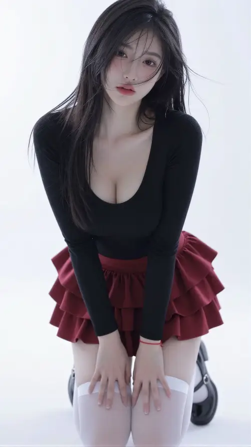 4k写真壁纸 - 穿搭 - 纯欲 - 美女「哲风壁纸」