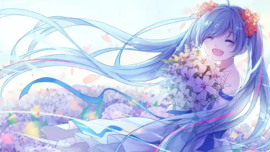 4k动漫壁纸 - 少女 - 插画 - 笑颜「哲风壁纸」