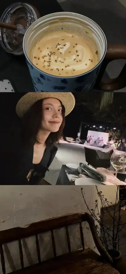 4k咖啡壁纸 - 帽子 - 探店 - 美女「哲风壁纸」