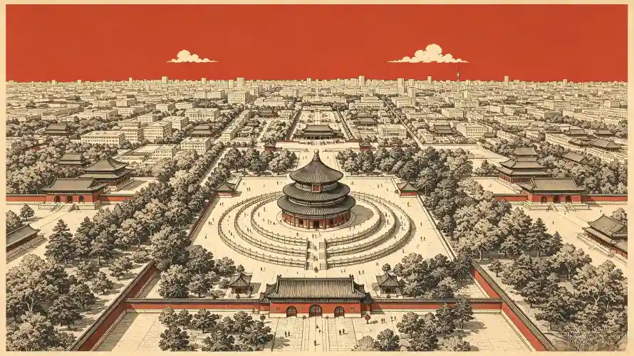 3k北京壁纸-中轴线 - 国风-中式建筑免费下载「哲风壁纸」