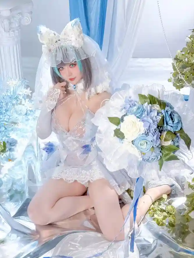 4k兽耳壁纸 - 婚纱 - 柴郡 - 白裙「哲风壁纸」