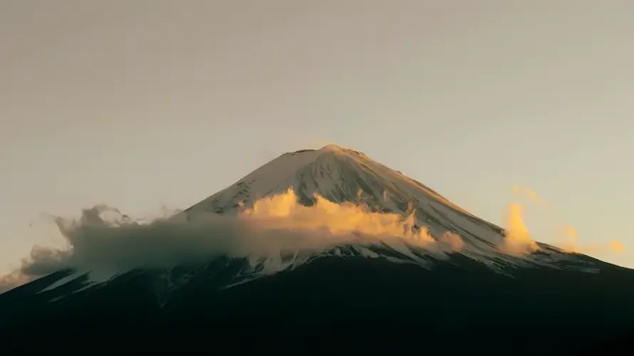 4k日落壁纸 - 黄昏 - 山脉 - 雪山「哲风壁纸」
