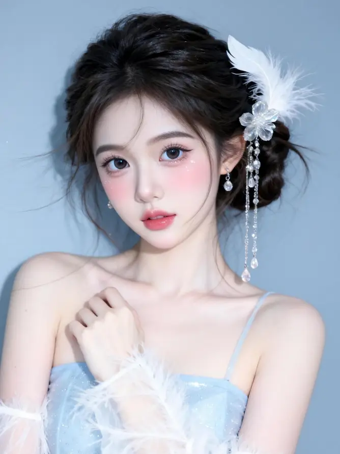 4k仙女壁纸 - 好看 - 盘发 - 纯欲「哲风壁纸」