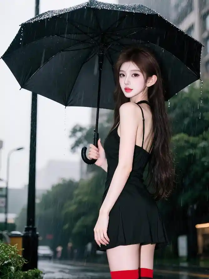 4k红唇壁纸 - 美女 - 街拍 - 长发「哲风壁纸」