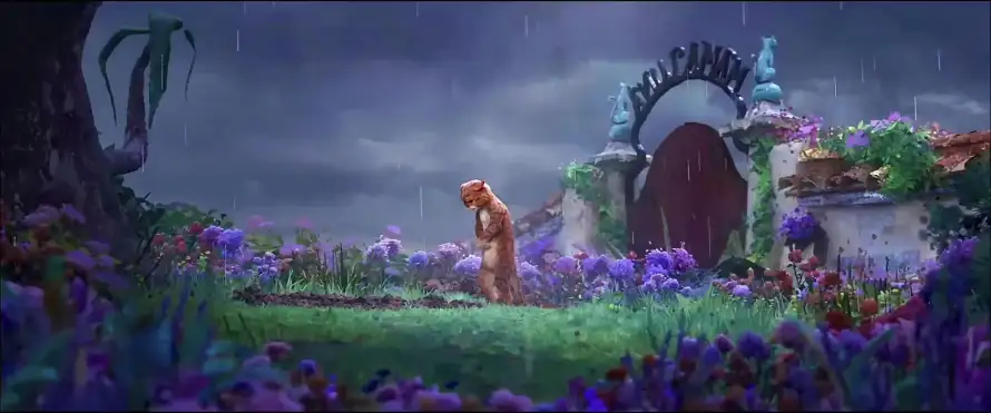 4k下雨壁纸-花园 - 草地-雨天「哲风壁纸」