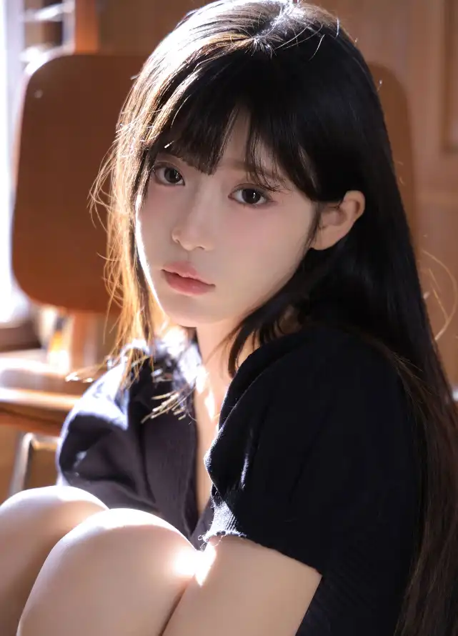 4k写真壁纸 - 室内 - 暖光 - 美女「哲风壁纸」