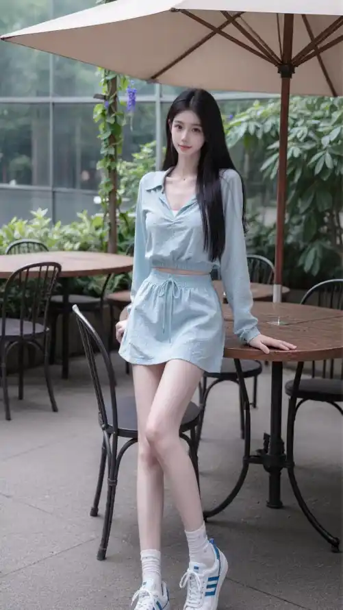 4k好看壁纸 - 户外 - 短裙 - 美女「哲风壁纸」