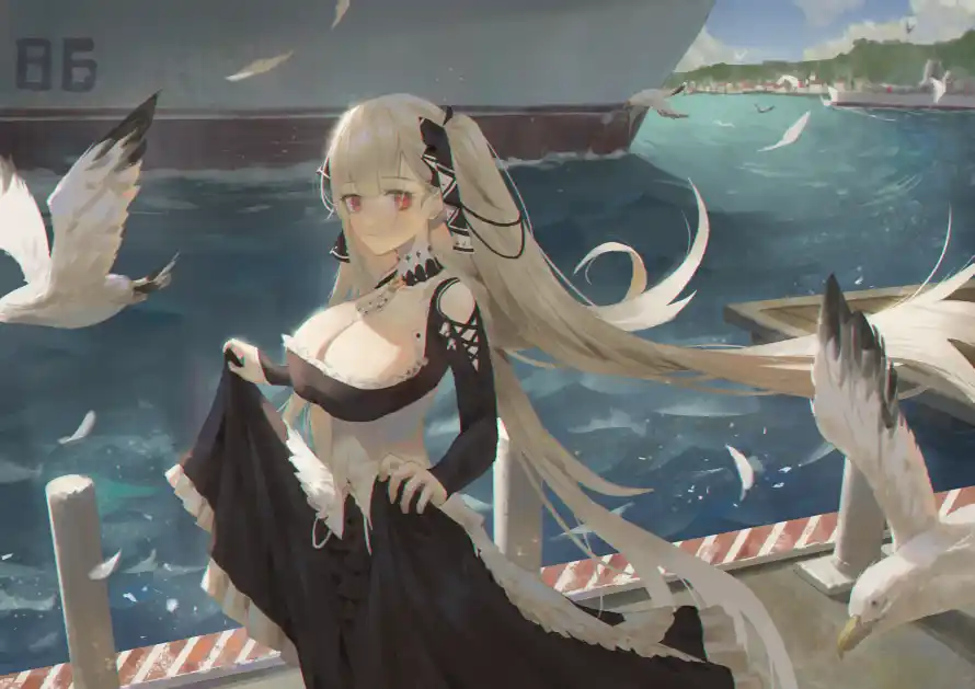 4k少女壁纸 - 海面 - 海鸥 - 港口「哲风壁纸」 4k少女壁纸 - 海面 - 海鸥 - 港口「哲风壁纸」