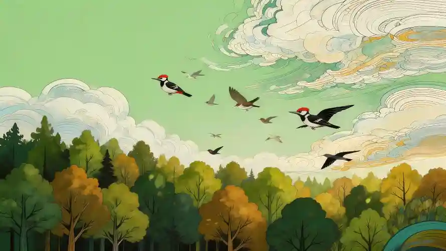 4k云层壁纸 - 天空 - 手绘 - 插画「哲风壁纸」