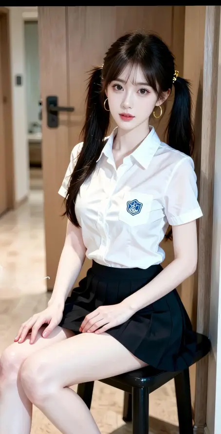 4k长发壁纸 - 耳环 - 制服 - 手机「哲风壁纸」