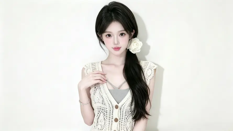 4k少女壁纸 - 穿搭 - 长发 - 氛围感「哲风壁纸」