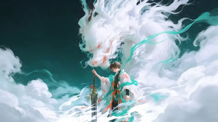 3k云海壁纸-二次元 - 仙侠-古风少年壁纸分享「哲风壁纸」