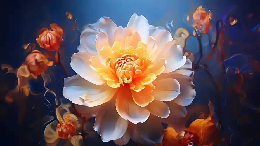 4k光影壁纸 - 花 - 发光 - 插画「哲风壁纸」 4k光影壁纸 - 花 - 发光 - 插画「哲风壁纸」