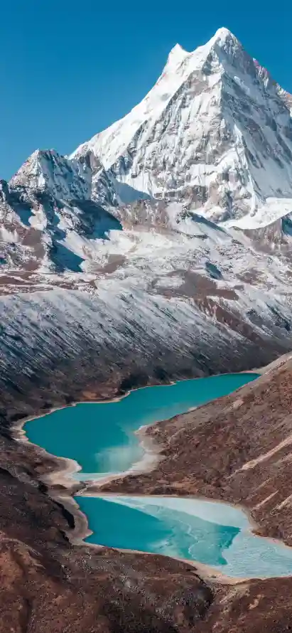 4k自然壁纸 - 山脉 - 雪山 - 蓝天「哲风壁纸」
