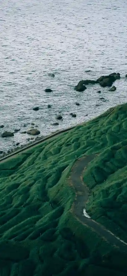 4k海岸壁纸 - 海洋 - 绿色 - 治愈「哲风壁纸」