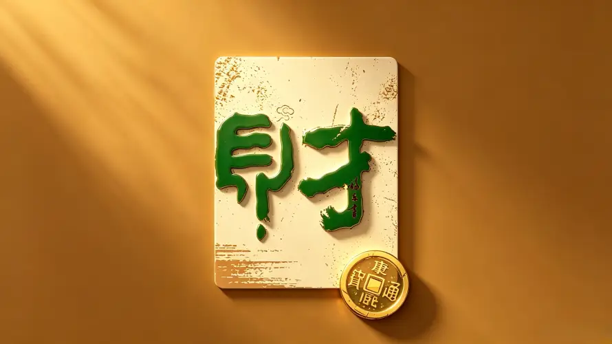 3k书法壁纸-暖色调和光影-绿色字体热门的壁纸「哲风壁纸」