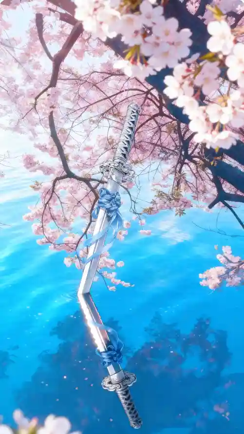 4k日系壁纸 - 樱花 - 水面 - 蓝天「哲风壁纸」