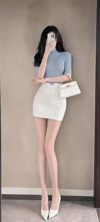 4k美女壁纸 - 长发 - 包臀裙 - 大长腿「哲风壁纸」