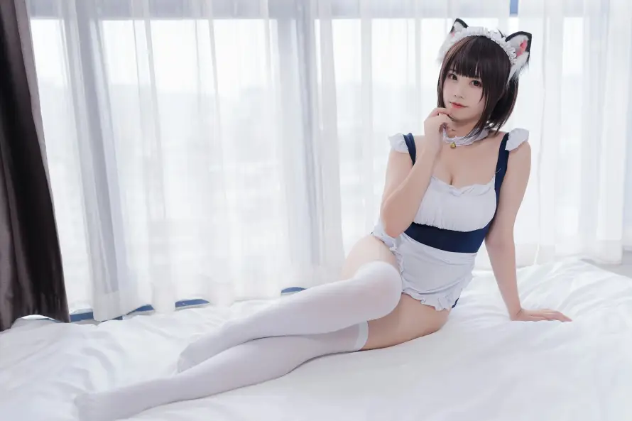 4k女仆壁纸 - 床 - 室内 - 猫耳「哲风壁纸」