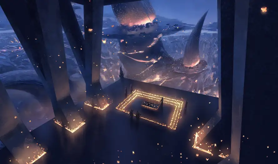 4k城市壁纸 - 夜景 - 建筑 - 插画「哲风壁纸」