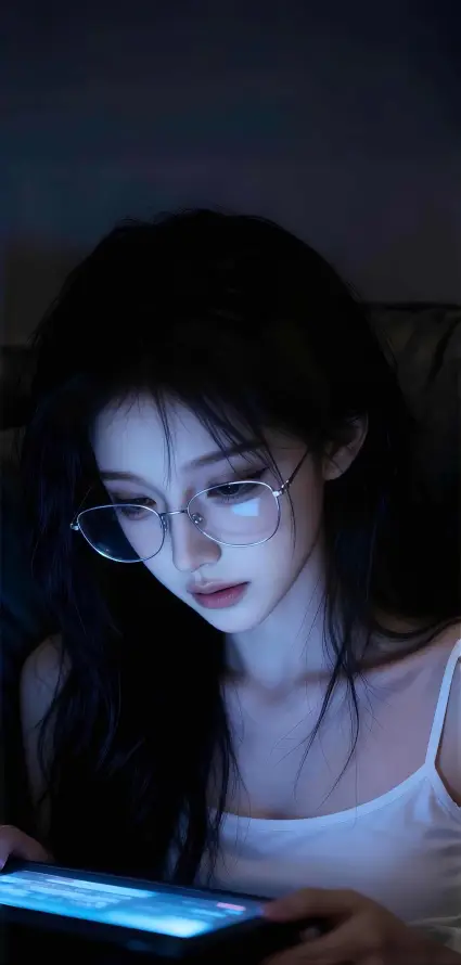 4k美女壁纸 - 室内 - 吊带 - 暗光「哲风壁纸」
