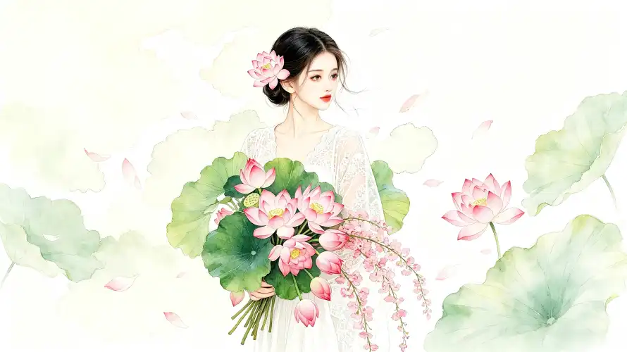 4k古风壁纸 - 插画 - 水彩 - 治愈「哲风壁纸」