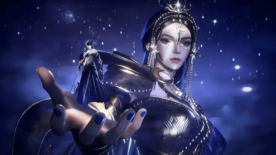 4k奇幻壁纸 - 抬手 - 星空 - 银饰「哲风壁纸」 4k奇幻壁纸 - 抬手 - 星空 - 银饰「哲风壁纸」