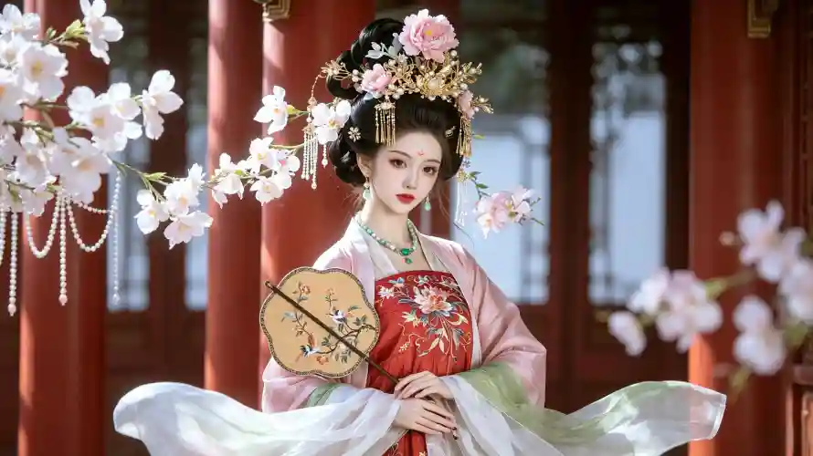 4k发冠壁纸 - 古典 - 古风 - 团扇「哲风壁纸」 4k发冠壁纸 - 古典 - 古风 - 团扇「哲风壁纸」