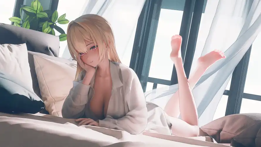 4k光影壁纸 - 卧室 - 少女 - 居家「哲风壁纸」 4k光影壁纸 - 卧室 - 少女 - 居家「哲风壁纸」