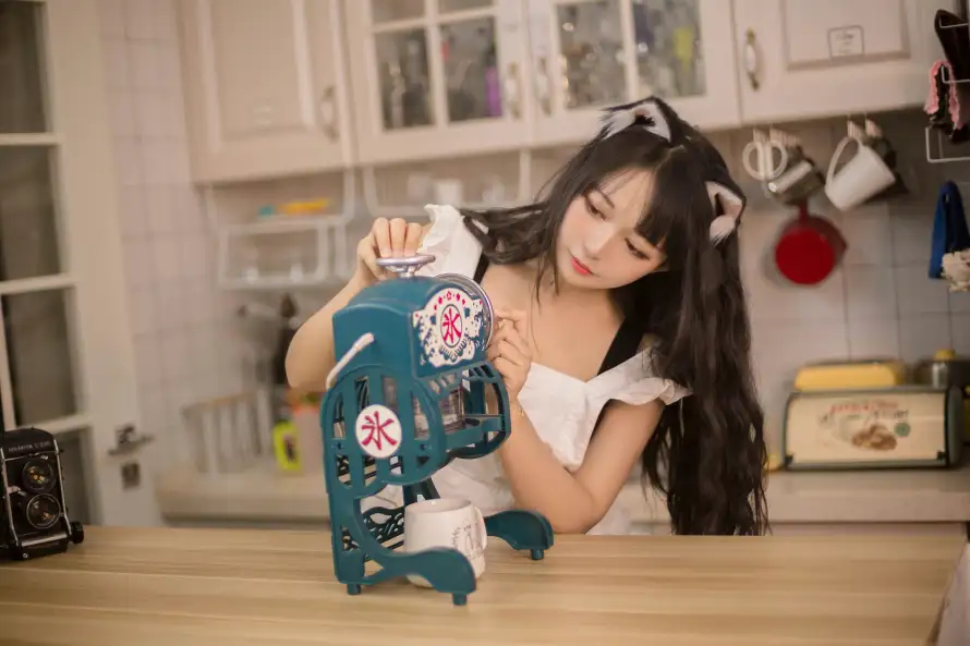 4k写真壁纸 - 厨房 - 可爱 - 女仆「哲风壁纸」