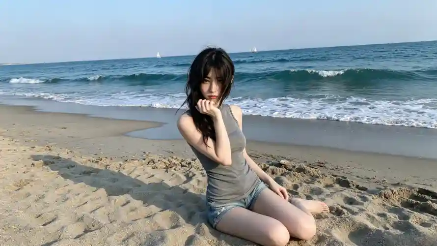 4k夏天壁纸 - 外景 - 大海 - 沙滩「哲风壁纸」