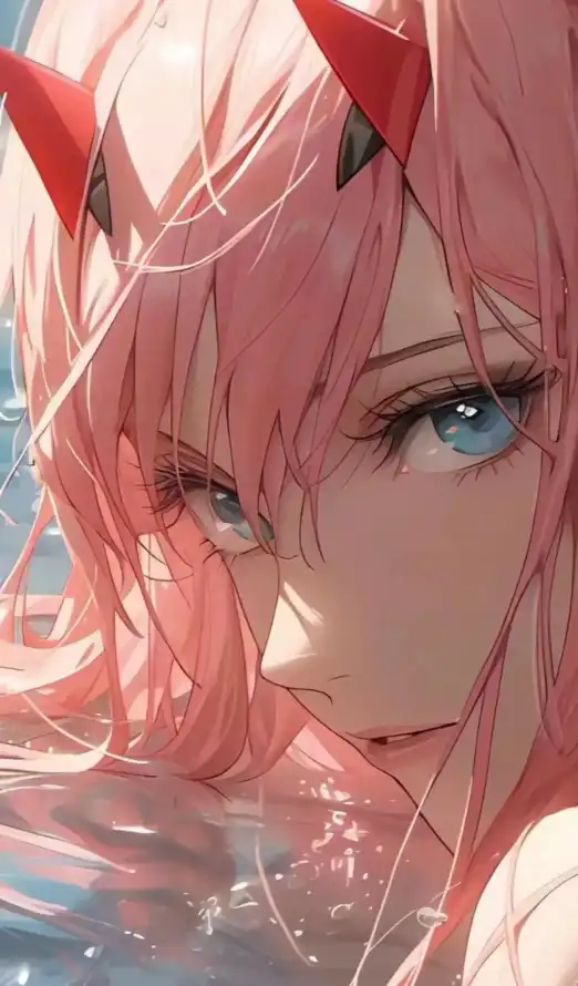 4k02壁纸 - 少女 - 水面 - 粉发「哲风壁纸」