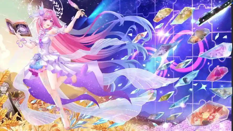 4k卡牌壁纸-少女 - 昔涟-星空「哲风壁纸」