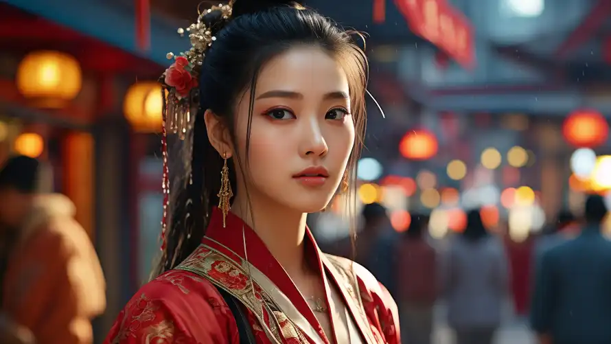 4k国风壁纸 - 汉服 - 灯笼 - 红衣「哲风壁纸」 4k国风壁纸 - 汉服 - 灯笼 - 红衣「哲风壁纸」