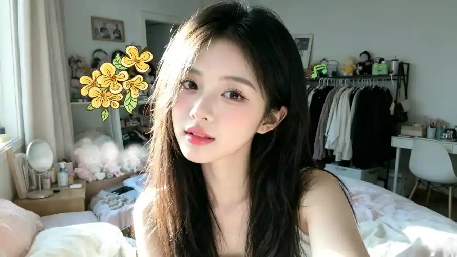 4k卧室壁纸 - 吊带 - 好看 - 少女「哲风壁纸」