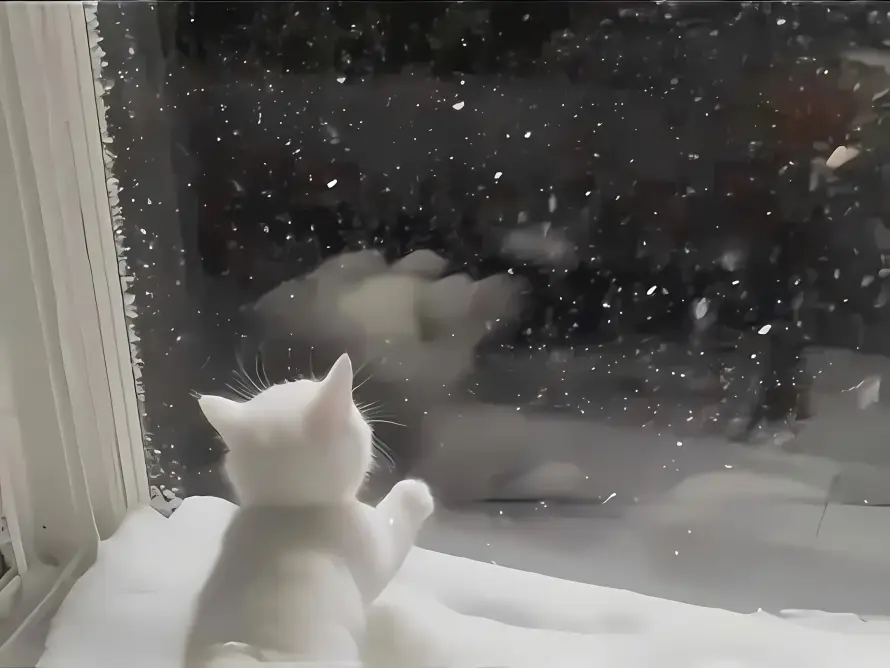 2k下雪壁纸-飘雪与背影-热门的壁纸「哲风壁纸」