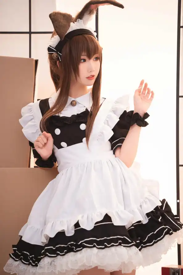 4k兔耳壁纸 - 女仆 - 少女 - 女仆装「哲风壁纸」