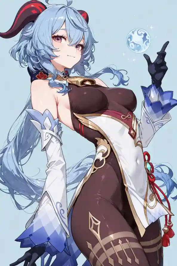 4k原神壁纸 - 少女 - 水球 - 甘雨「哲风壁纸」