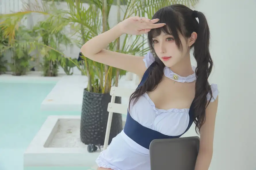 4k写真壁纸-双马尾和女仆-coser壁纸分享「哲风壁纸」