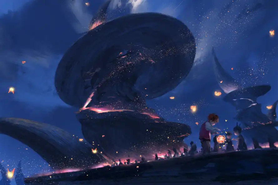 4k人物壁纸 - 夜晚 - 插画 - 星空「哲风壁纸」 4k人物壁纸 - 夜晚 - 插画 - 星空「哲风壁纸」