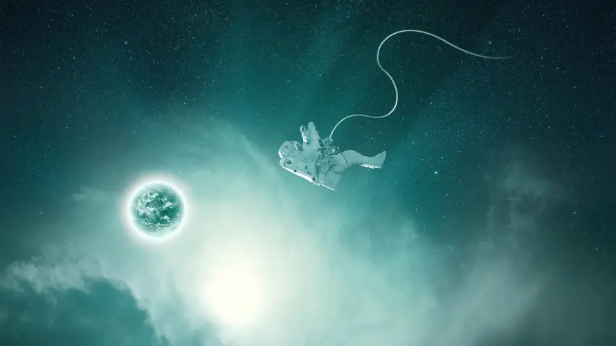 4k光晕壁纸 - 失重 - 宇宙 - 悬浮「哲风壁纸」