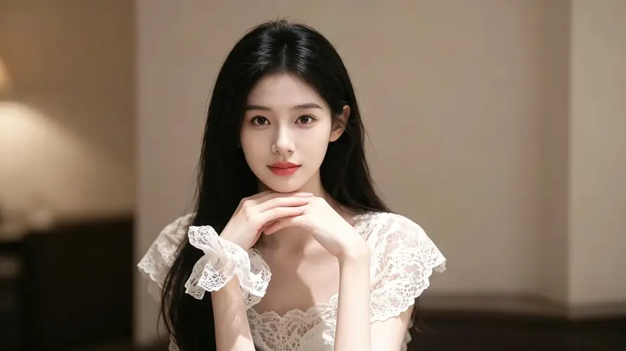 4k长发壁纸 - 暖光 - 美女 - 写真「哲风壁纸」