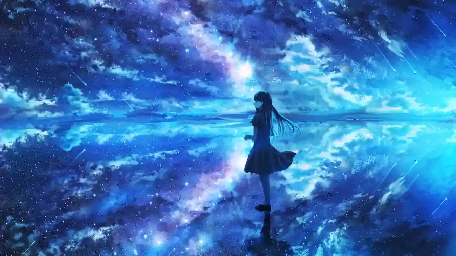 4k云海壁纸 - 剪影 - 天空 - 女孩「哲风壁纸」