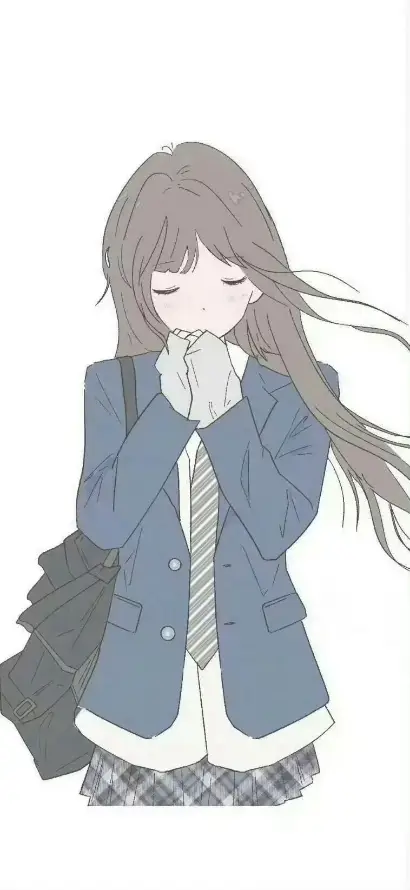 4k少女壁纸 - 插画 - 文艺 - 校服「哲风壁纸」