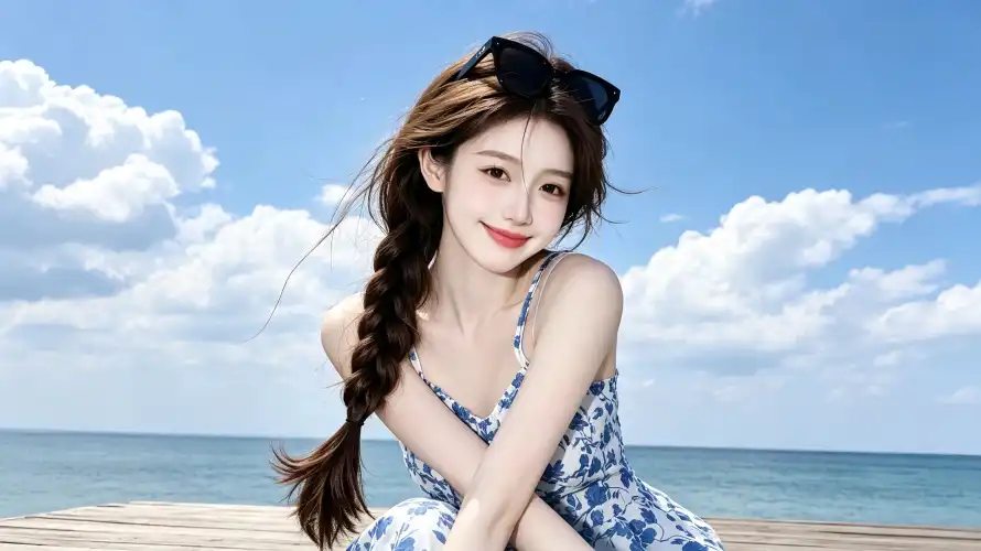 4k墨镜壁纸 - 夏日 - 大海 - 微笑「哲风壁纸」 4k墨镜壁纸 - 夏日 - 大海 - 微笑「哲风壁纸」