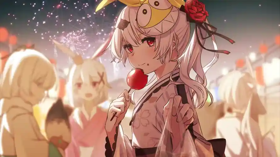4k和服壁纸-和风 - 少女-庙会「哲风壁纸」
