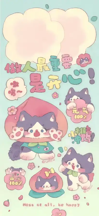 4kQ版壁纸 - 云朵 - 卡通 - 可爱「哲风壁纸」