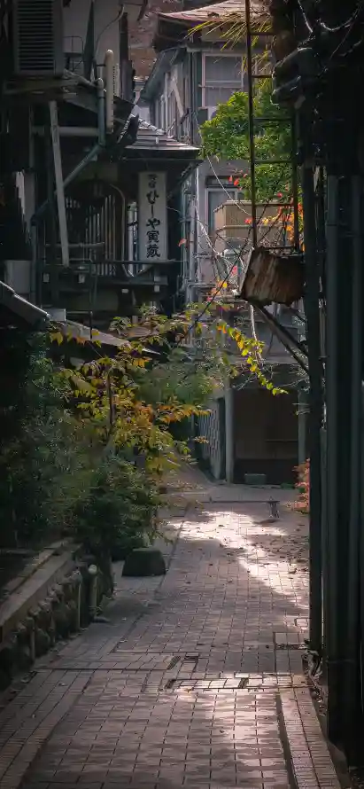 4k阳光壁纸 - 小巷 - 古风 - 街景「哲风壁纸」