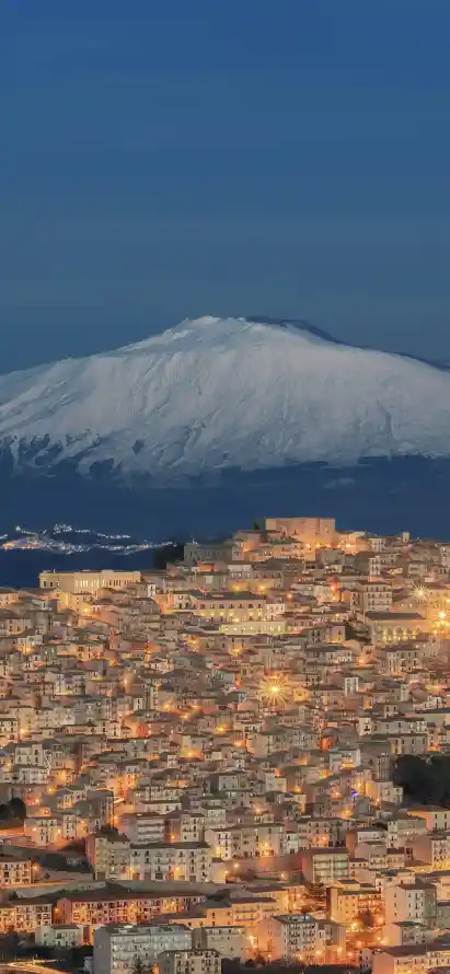 4k黄昏壁纸 - 夜景 - 山脉 - 雪山「哲风壁纸」