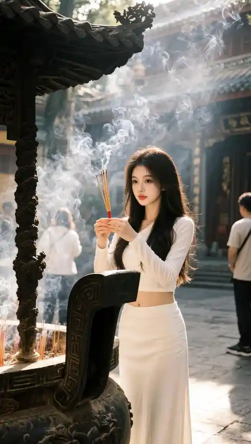 4k上香壁纸 - 古建 - 好看 - 寺庙「哲风壁纸」